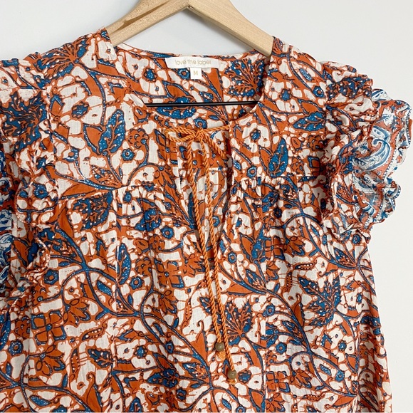 Anthro Love The Label Vineyard Ruffled Top - Picture 7 of 11